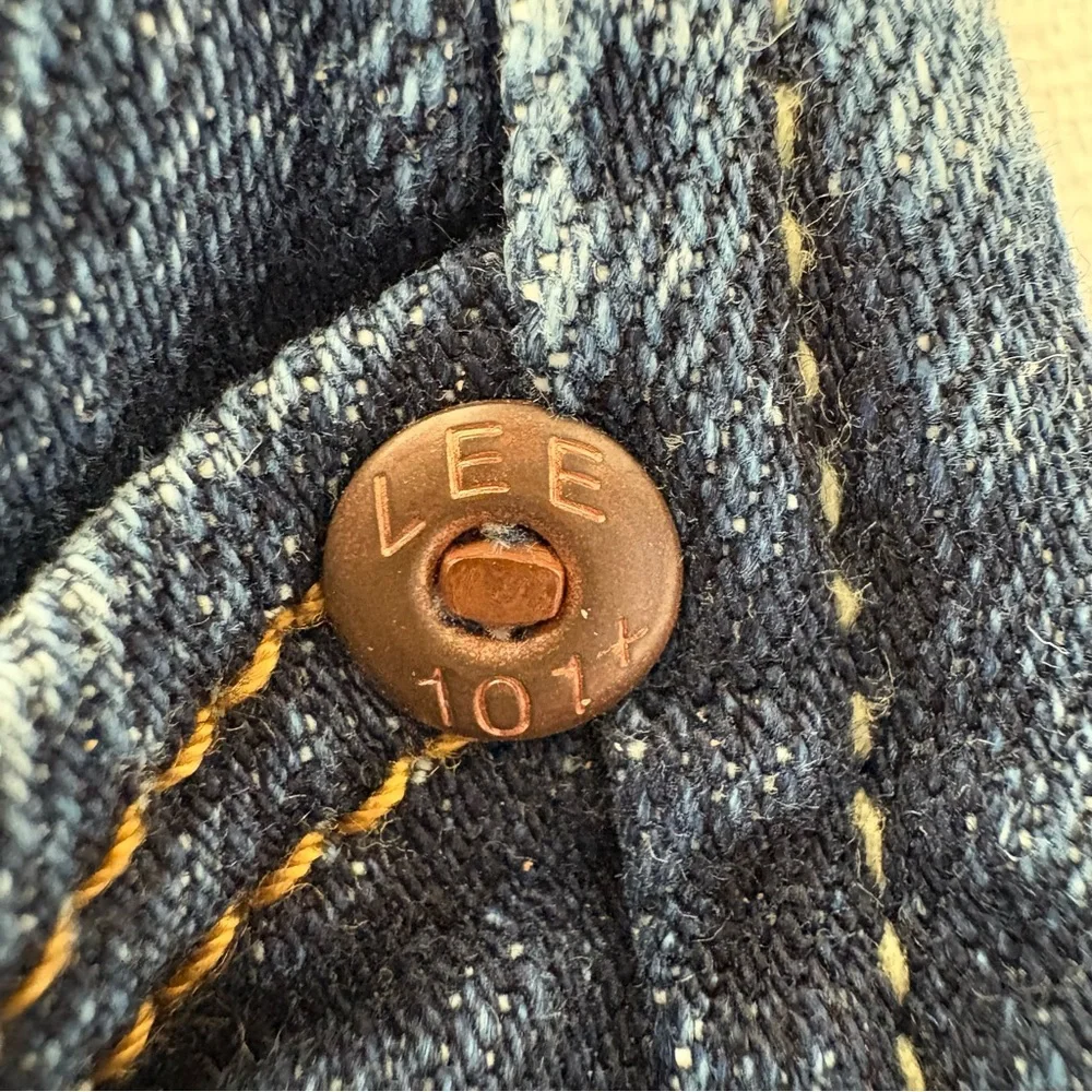 Lee‎ 101+ Heritage Jeans Hair-on-Hide Leather Patch  Blue Tonal Stitch size 29 - Picture 10 of 16